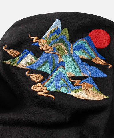 Mountains Landscape Embroidery Tee