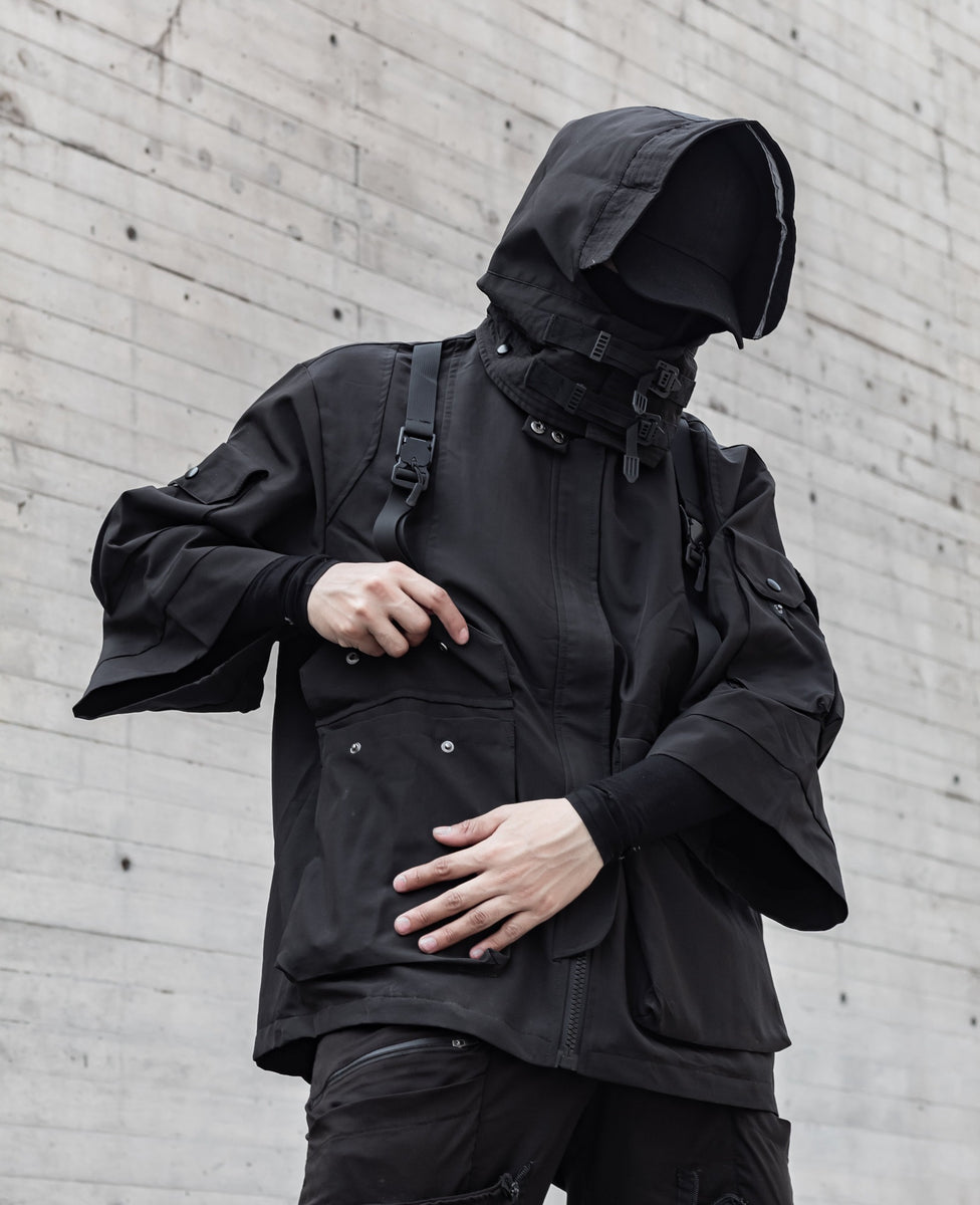 Paratrooper Short Sleeves Jacket with Removable Hoodie – Niepce
