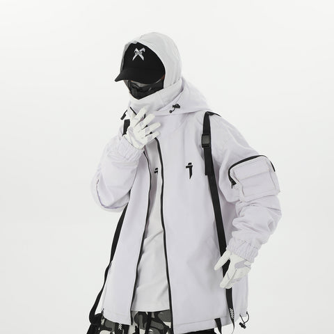 White Caution02 Neo Future Jacket