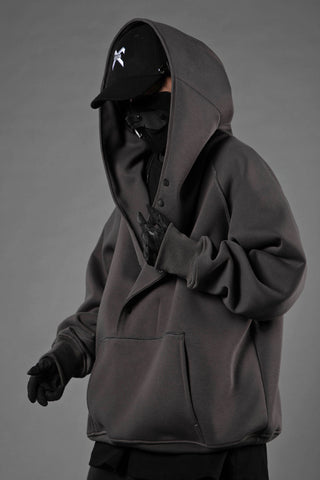 H38 Utility-Kapuzenpullover im Lagendesign