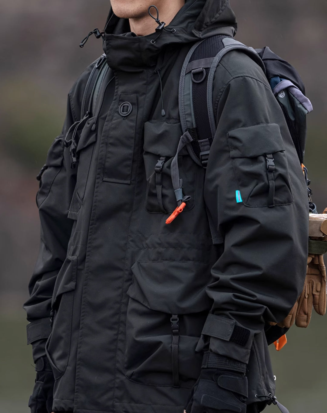 ピーチ　RIPSTOP TACTICAL JACKET APEJ8 Black Tactical Wilderness Jacket – Niepce