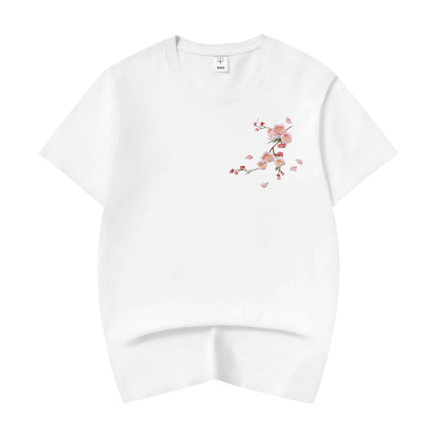 ET516 Sakura Flowers Embroidered Tee – Niepce