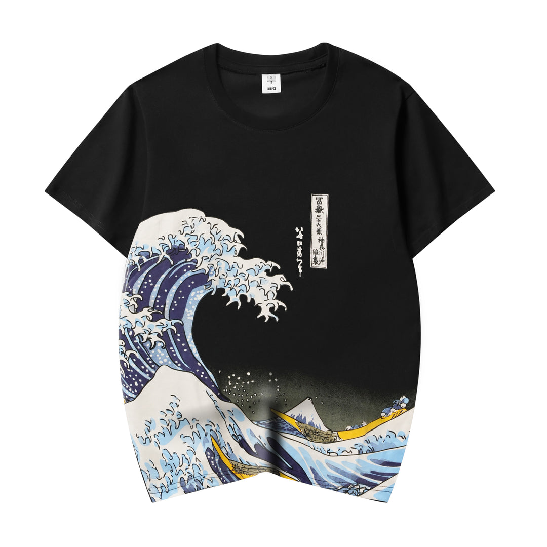 YeT033 Great Waves Tee – Niepce