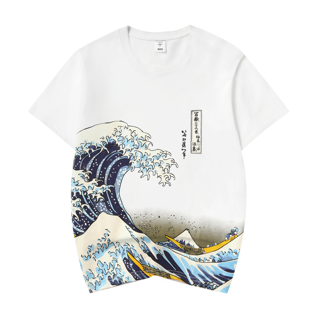 YeT033 Great Waves Tee – Niepce