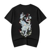 ET517 Blue Kirin Embroidered Tee