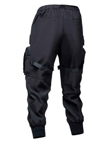 X440 Matte Black Paratrooper Joggers