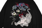 KH9977 War of Beasts Embroidered Hoodie