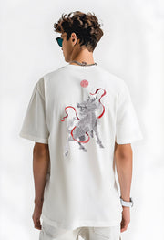 Raging Kirin Stickerei T-Shirt 