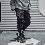 X442 Matte Black Cargo Joggers