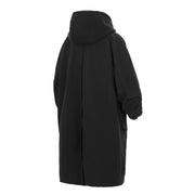 J36 Black Urban Trench Coat with Hoodie