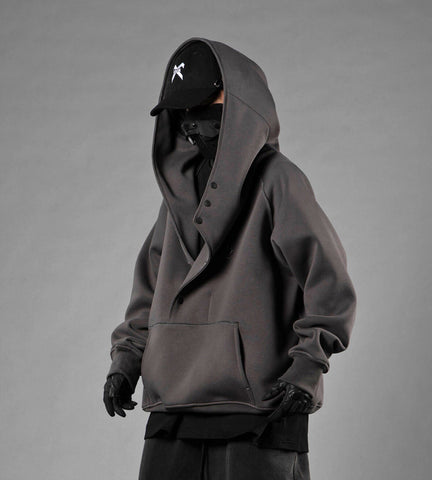 H38 Utility-Kapuzenpullover im Lagendesign