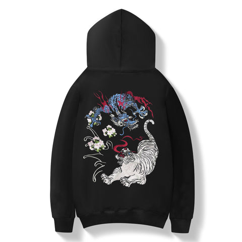 KH9977 War of Beasts Embroidered Hoodie