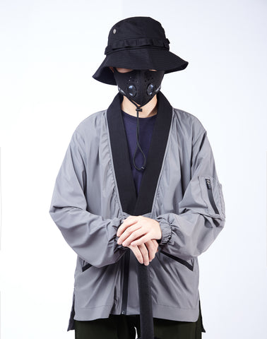 Camisa tipo kimono gris ligera de Silent Storm