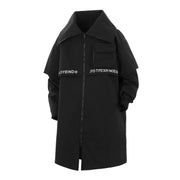 Cyber Caution Series X Black Trench Coat