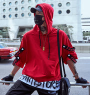 Red Solo Movement Short Sleeves Hoodie