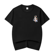 ET515 Rainbow Koi Fish Embroidered Tee