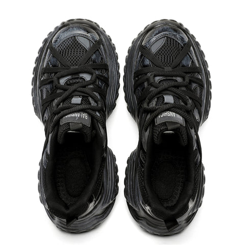 S8888 Black Tire Sneakers