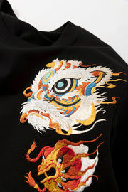 Camiseta con bordado de león glorioso
