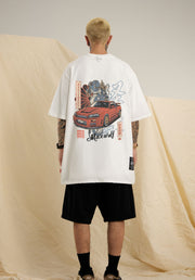 T-Shirt mit Racer-Drache-Grafik