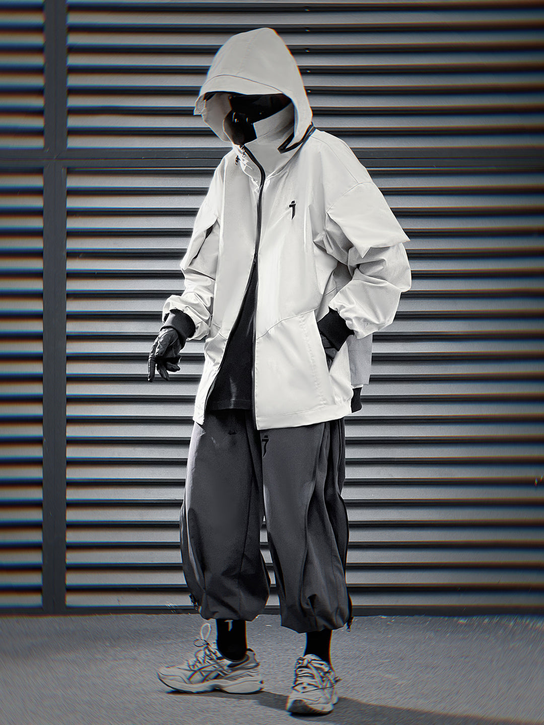 ジャケット・アウター HYEON ted cape / gray W Heather Block Full-Zip Wind Jacket – Golf Team Products