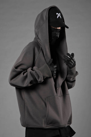 H38 Utility-Kapuzenpullover im Lagendesign