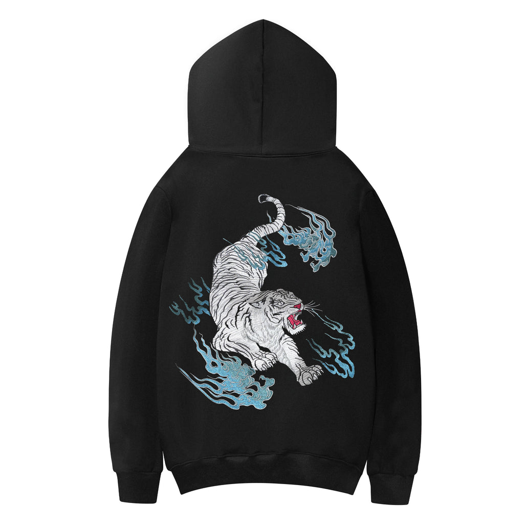KH9817 Flaming White Tiger Hoodie – Niepce