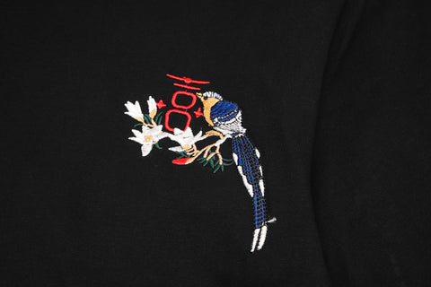 ET513 Flower and Birds Embroidered Tee