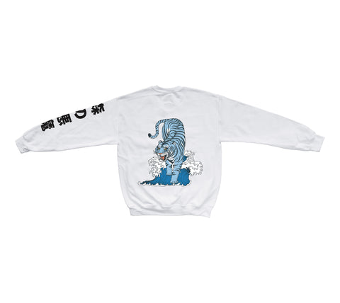 Blue Tiger Ocean Crewneck