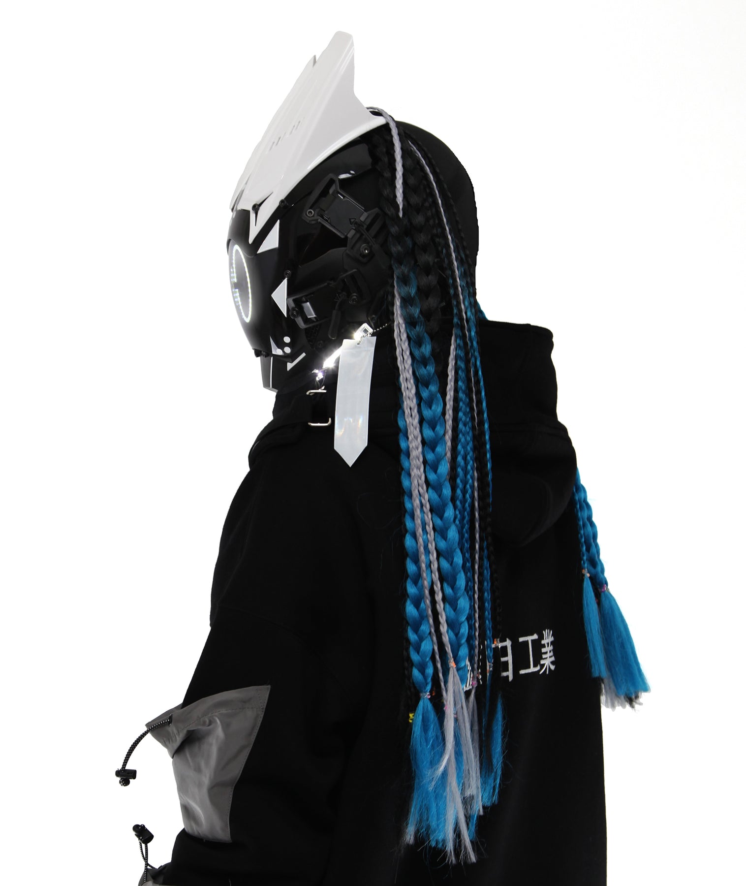 Devtech Mask D-Ci White Tech Mask (With Braids) – Niepce