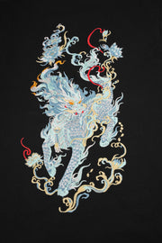 ET517 Blue Kirin Embroidered Tee