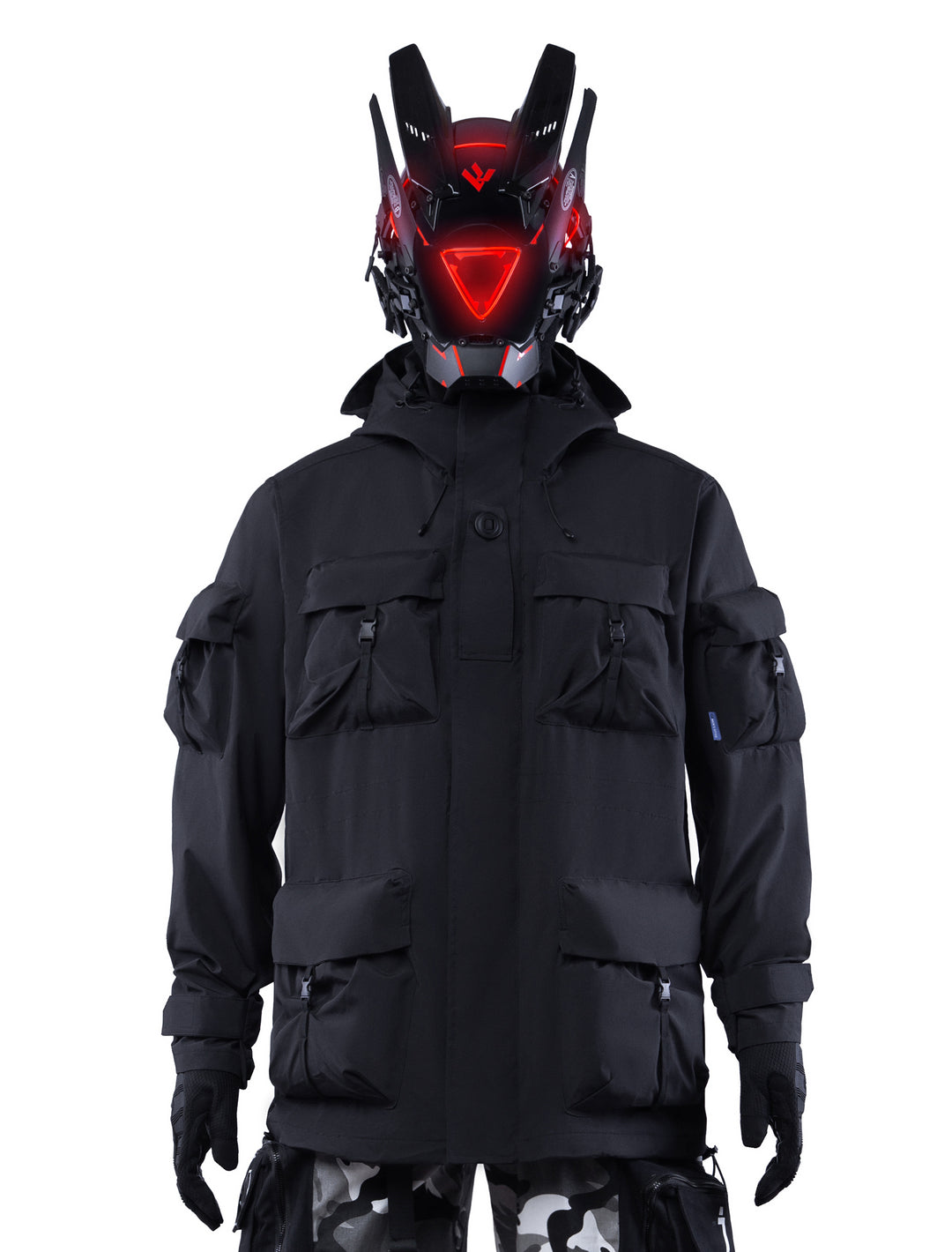 CIVARIZE　ミリタリージャケット　ダブルジップ　黒　アーカイブ　Y2K 52232_07.jpg