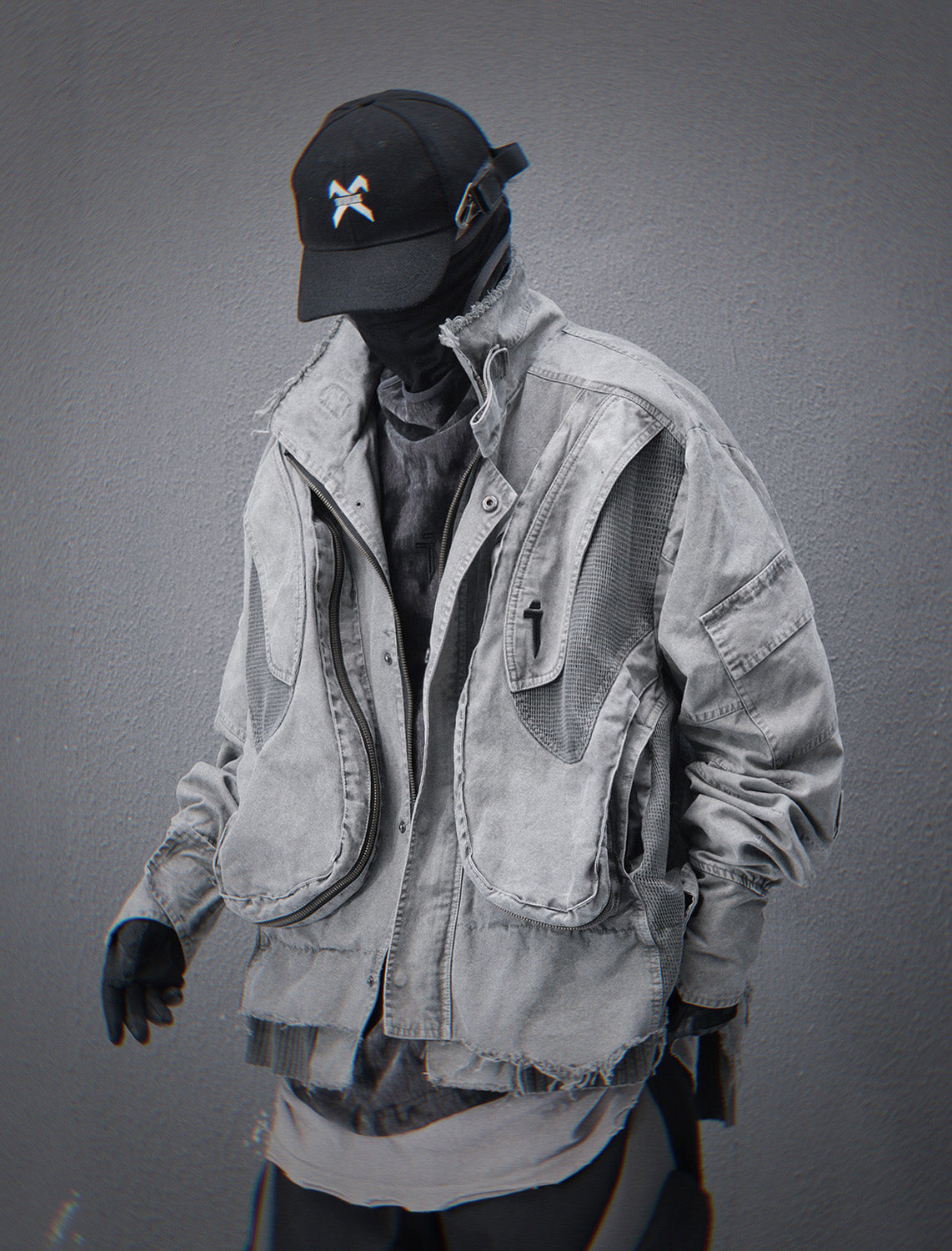 Cyber Jacket Ref HiJ41 Grey Cyber IX Jacket – Niepce