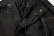 X442 Matte Black Cargo Joggers