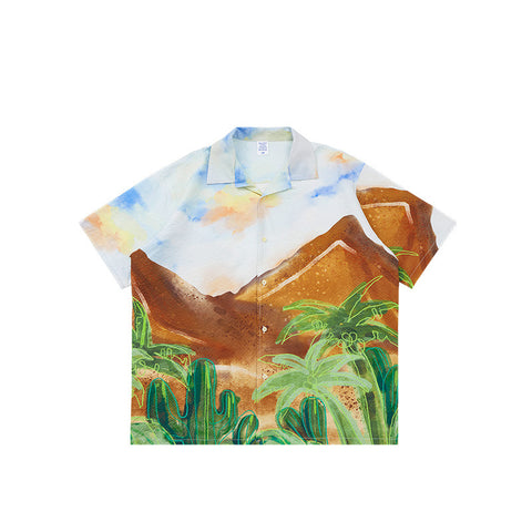 Desert Artwork Button Up Shirt