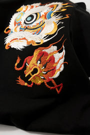 Camiseta con bordado de león glorioso