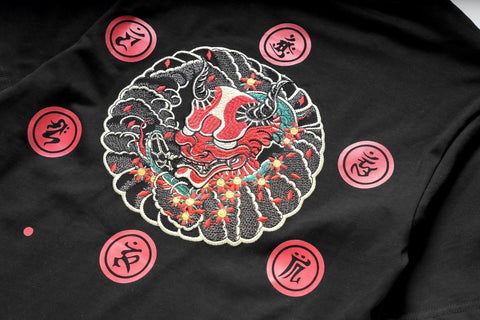 KH772 Red Demon Embroidered Tee