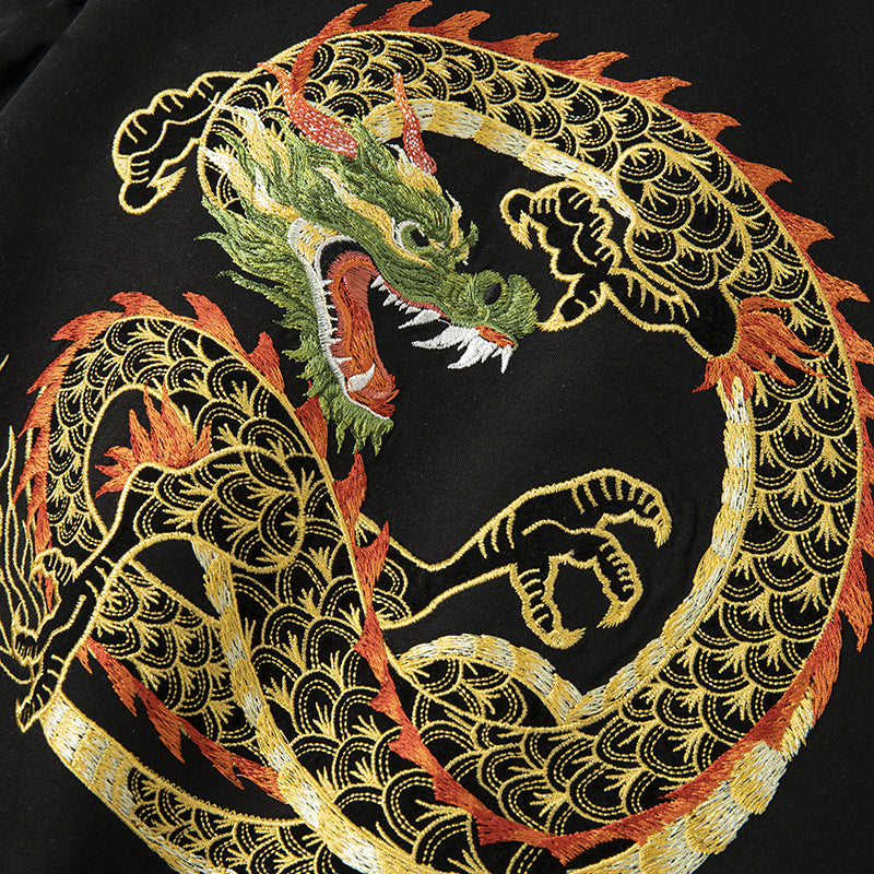KH866 Golden Dragon Embroidery Tee – Niepce