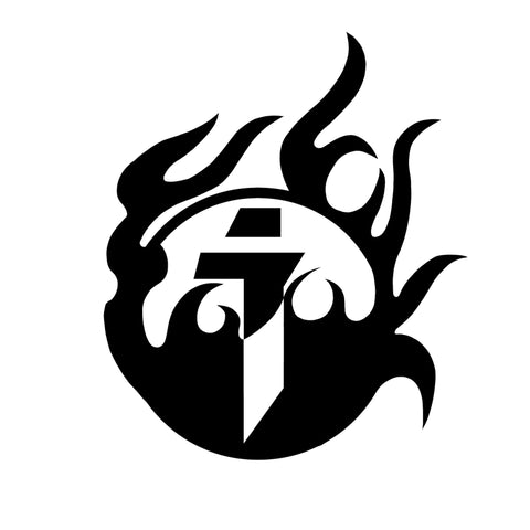 I-Tech Yin Yang Flames Tee