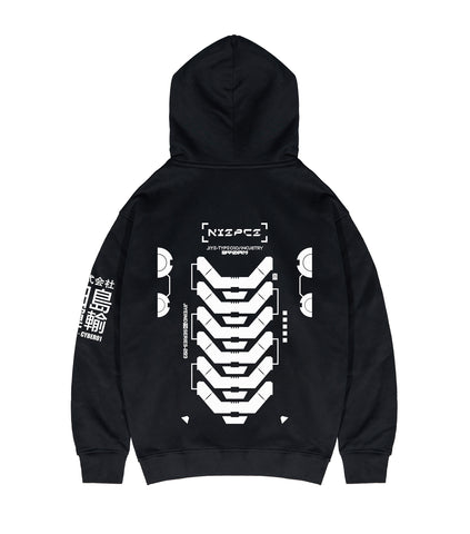 JY04 Graphic Cyber Hoodie