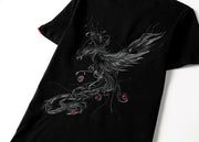 T-Shirt mit Phoenix-König-Stickerei