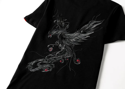 Phoenix King Embroidery Tee