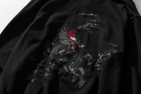 King of Monsters Embroidery Hoodie