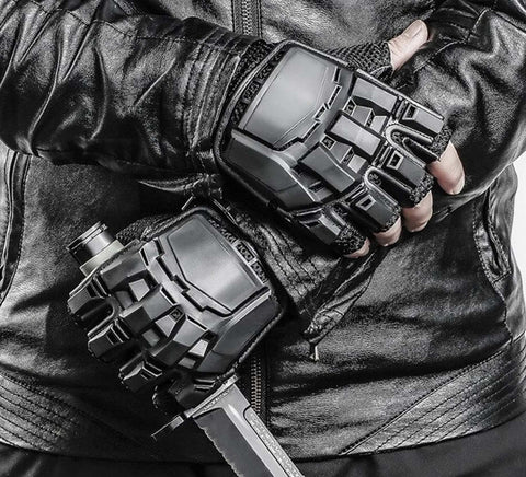 techwear black gloves – Niepce