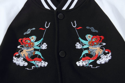Frog Warrior Embroidery Jacket