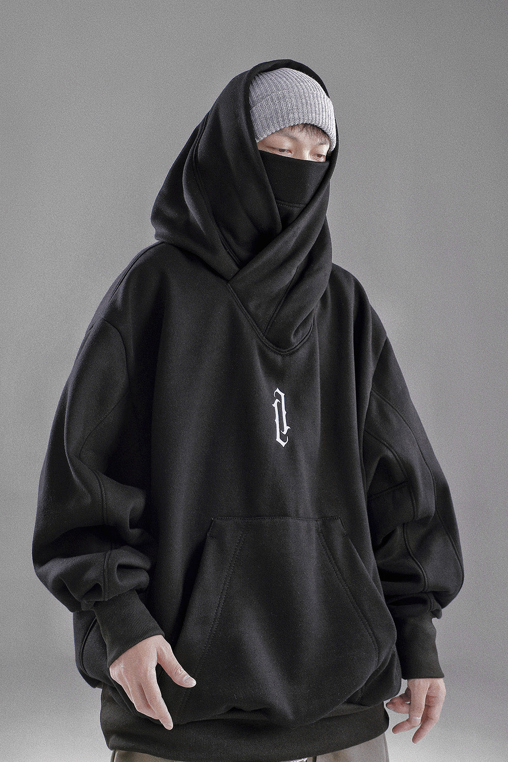 Niepce Men's Deadly Assassin Hoodie Japanese High Neck Winter Pullover Niepce Men's Deadly Assassin Hoodie Japanese High Neck Winter Pullover