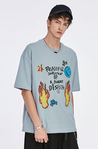 Camiseta de arte Doodle Destruction