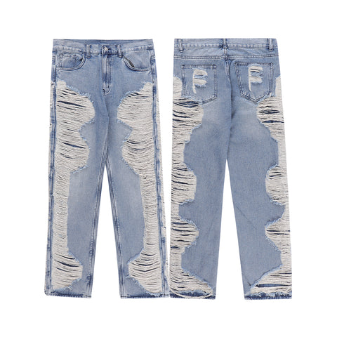 Knit Denim Jeans Pant for Men - Blue