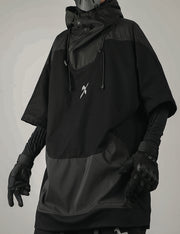 Sudadera con capucha de manga corta X-45