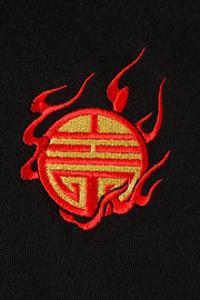Flying Fire Dragon Embroidery Hoodie