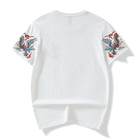T-Shirt mit Raging Dragons-Stickerei 